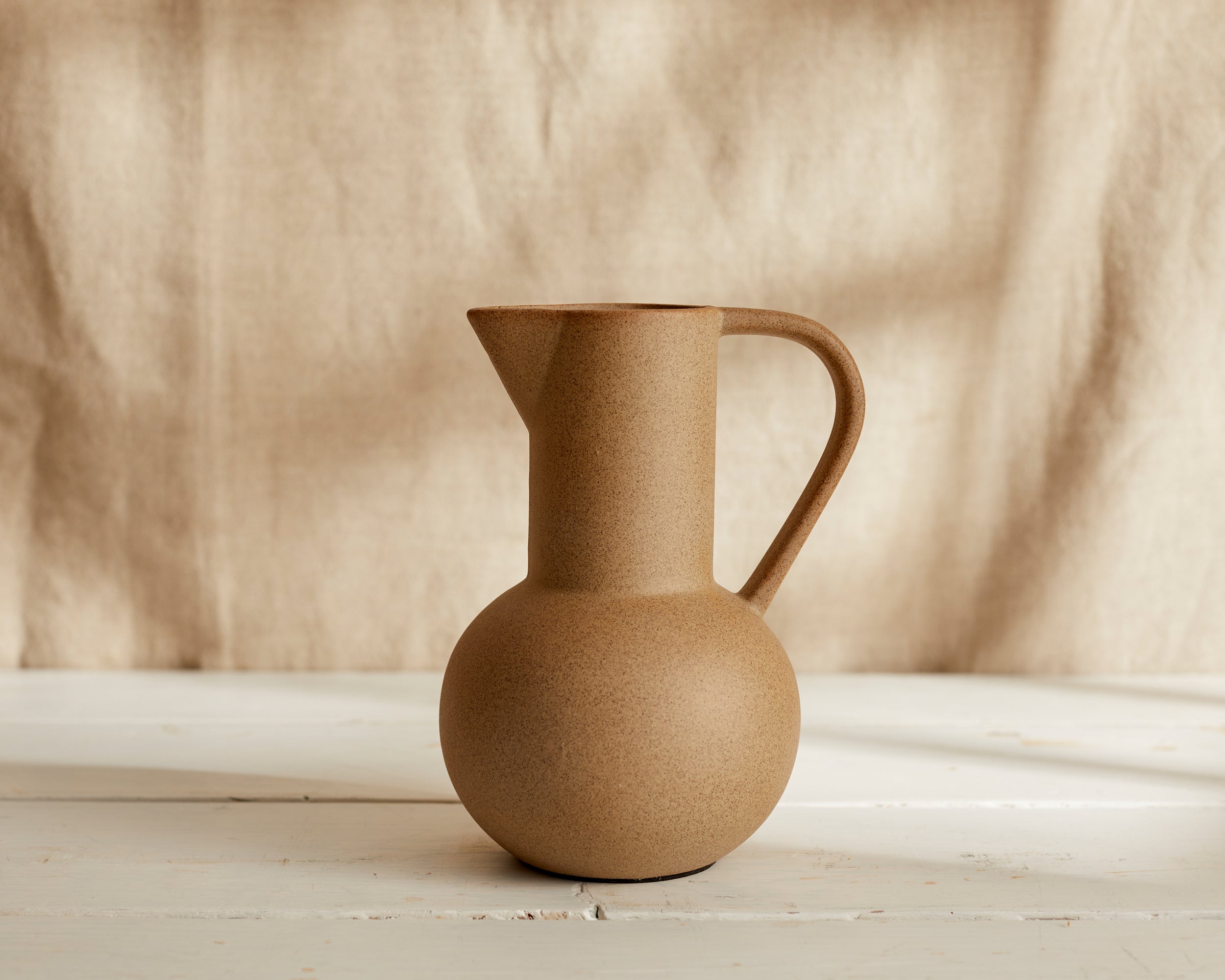 Ember decorative Ceramic Jug Sand Colour from What a Host Home Decor